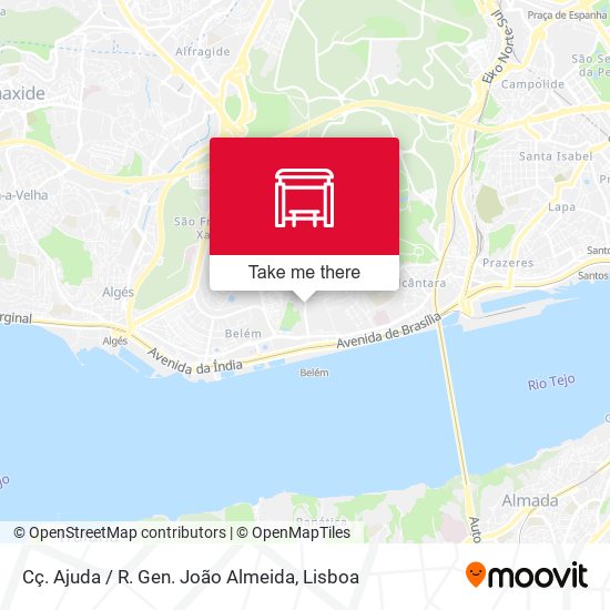Cç. Ajuda / R. Gen. João Almeida map