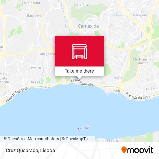 Cruz Quebrada mapa