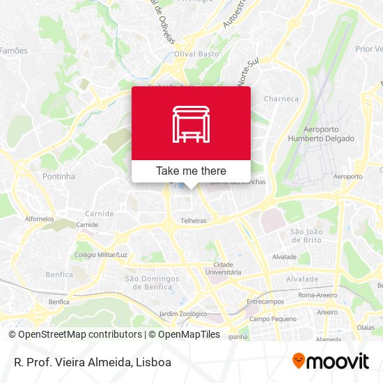 R. Prof. Vieira Almeida mapa
