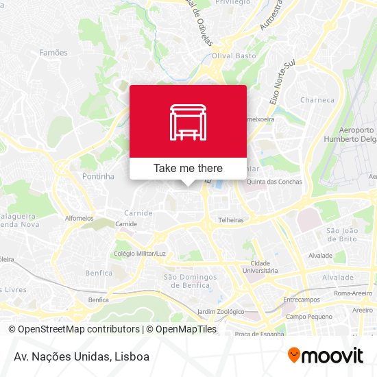 Av. Nações Unidas map