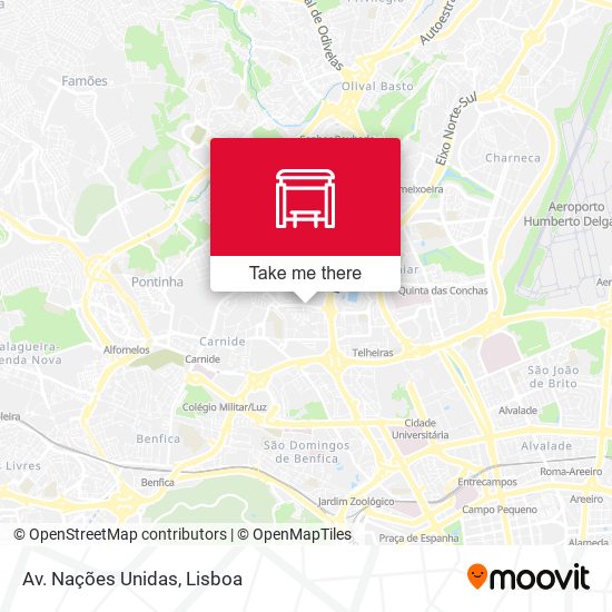 Av. Nações Unidas mapa