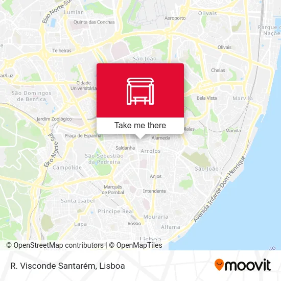 R. Visconde Santarém map