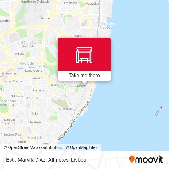 Estr. Marvila / Az. Alfinetes map
