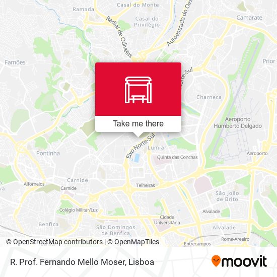 R. Prof. Fernando Mello Moser map