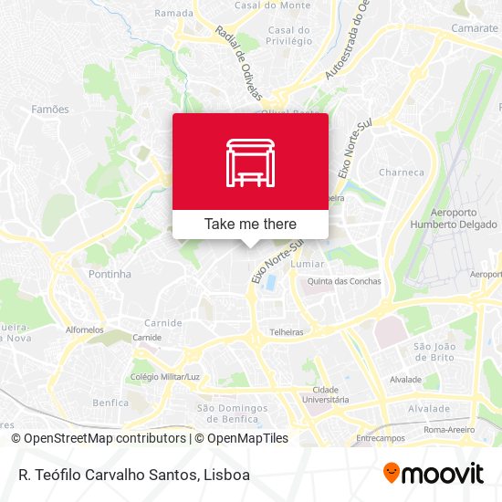 R. Teófilo Carvalho Santos mapa