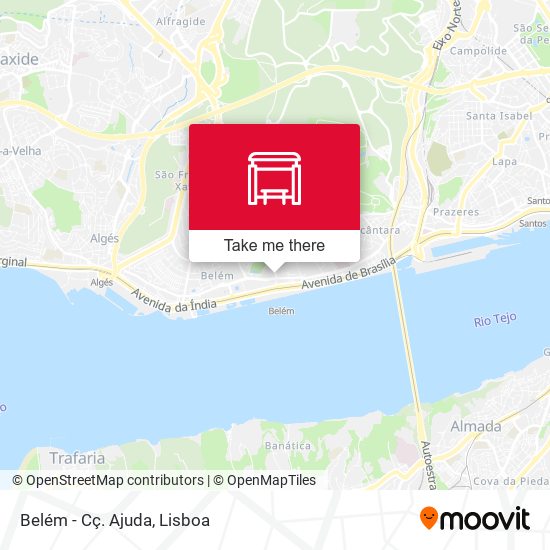 Belém - Cç. Ajuda map