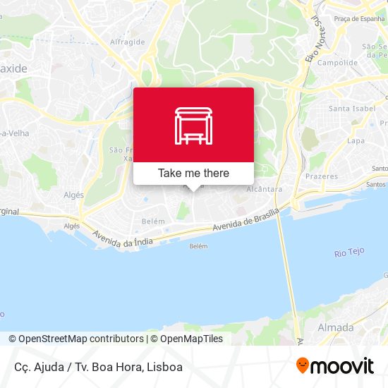 Cç. Ajuda / Tv. Boa Hora mapa