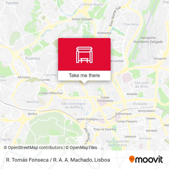 R. Tomás Fonseca / R. A. A. Machado mapa