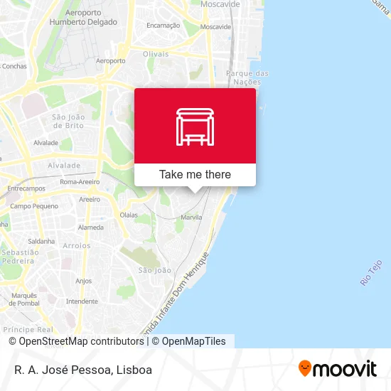 R. A. José Pessoa map