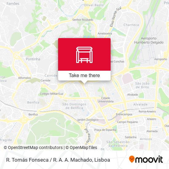 R. Tomás Fonseca / R. A. A. Machado mapa