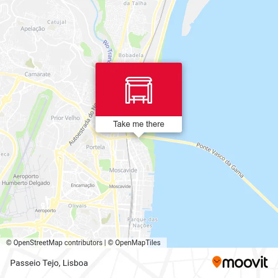 Passeio Tejo map