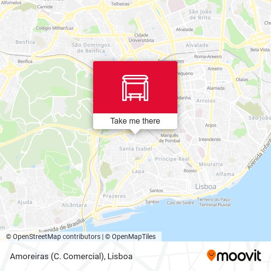 Amoreiras (C. Comercial) mapa