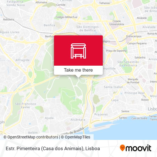 Estr. Pimenteira (Casa dos Animais) map