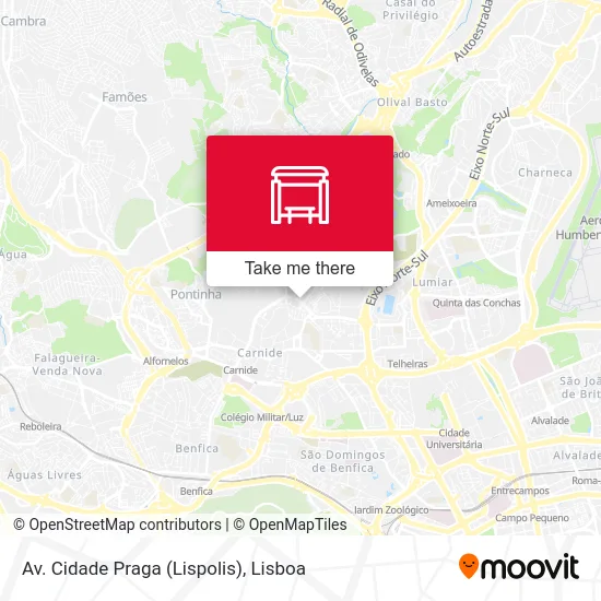 Av. Cidade Praga (Lispolis) map