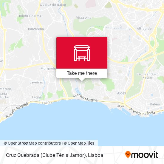 Cruz Quebrada (Clube Ténis Jamor) map