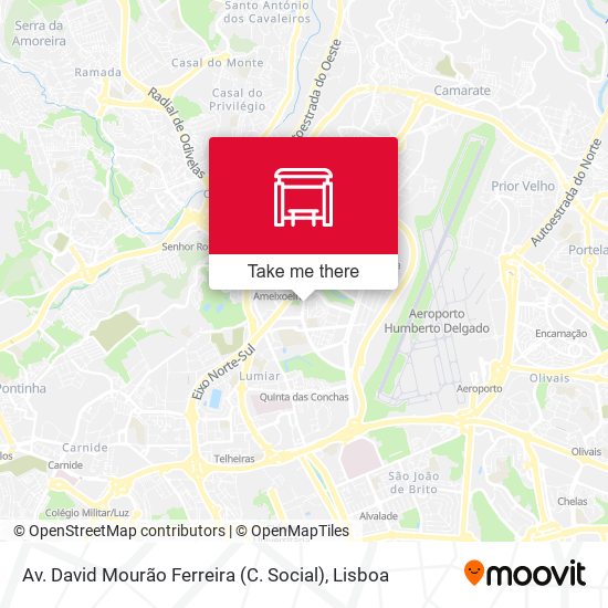 Av. David Mourão Ferreira (C. Social) mapa