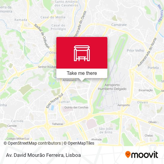 Av. David Mourão Ferreira map