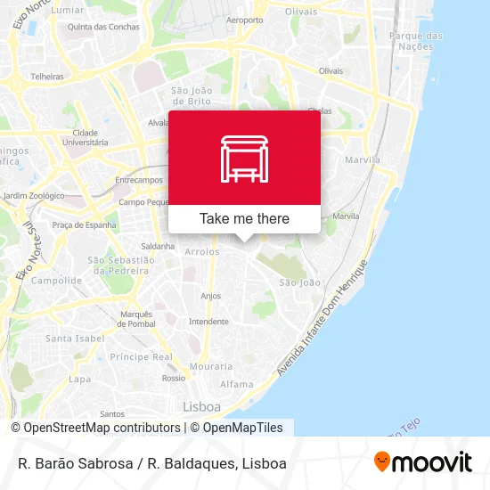 R. Barão Sabrosa / R. Baldaques map