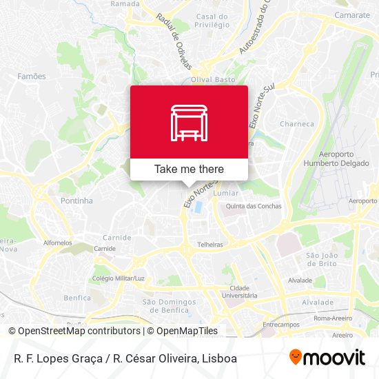 R. F. Lopes Graça / R. César Oliveira map