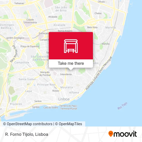 R. Forno Tijolo map