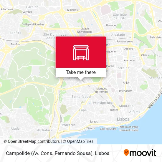 Campolide (Av. Cons. Fernando Sousa) map