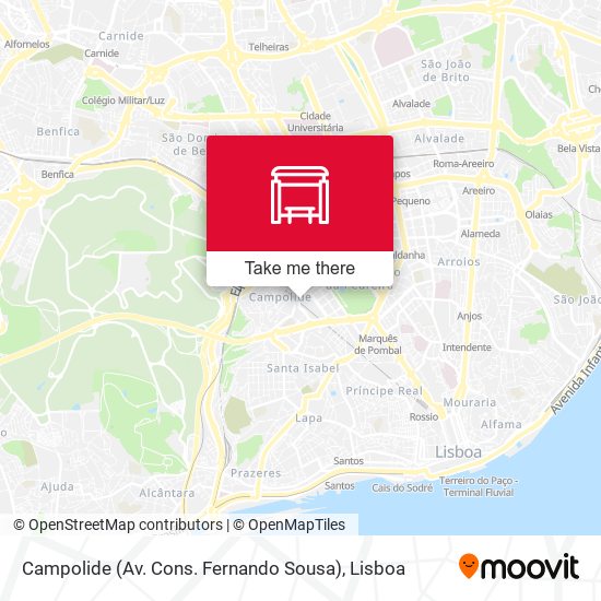 Campolide (Av. Cons. Fernando Sousa) map