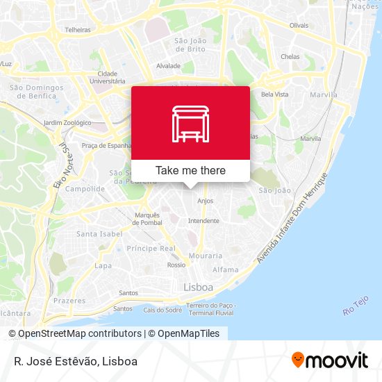 R. José Estêvão map