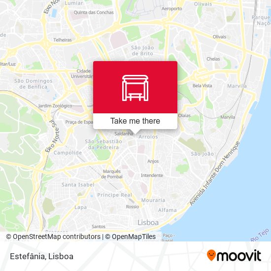 Estefânia mapa