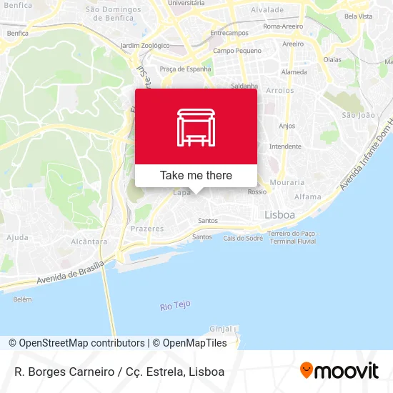 R. Borges Carneiro / Cç. Estrela map