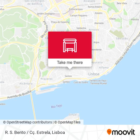 R. S. Bento / Cç. Estrela map