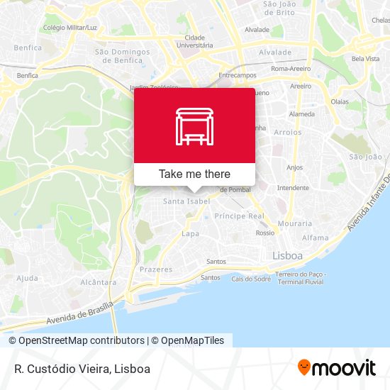 R. Custódio Vieira mapa