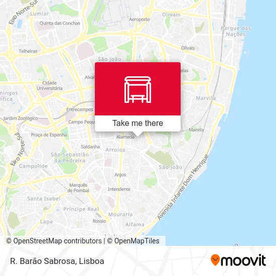 R. Barão Sabrosa map