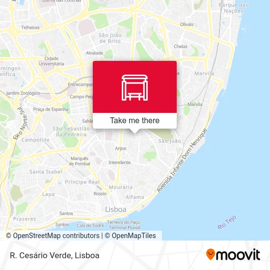 R. Cesário Verde map