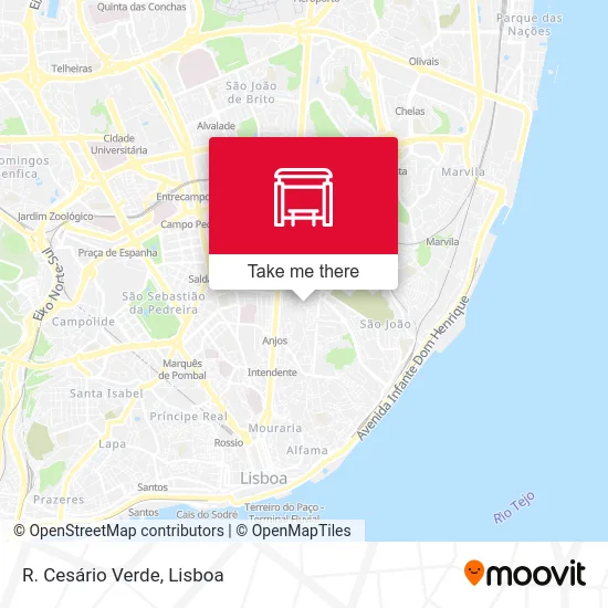 R. Cesário Verde map