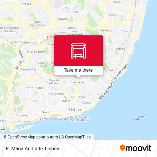 R. Maria Andrade map