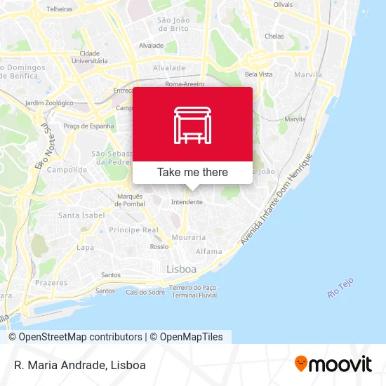 R. Maria Andrade map