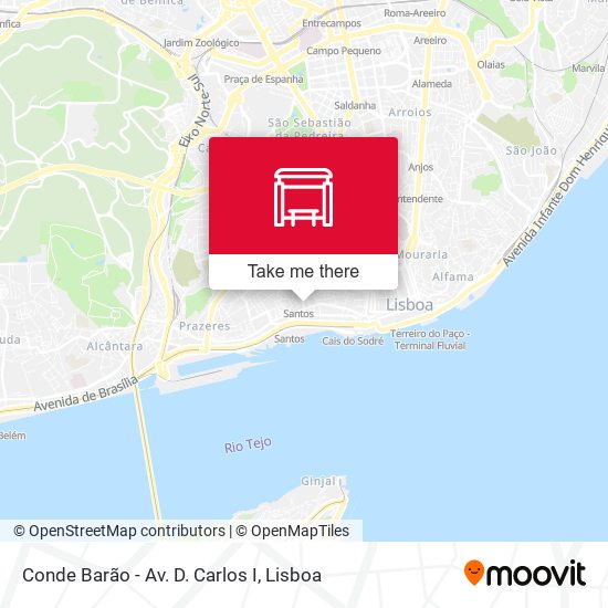 Conde Barão - Av. D. Carlos I map