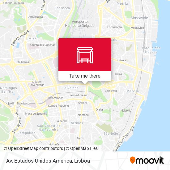 Av. Estados Unidos América map