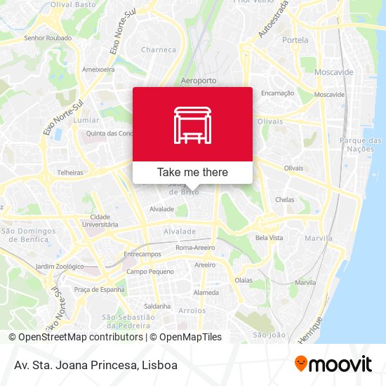 Av. Sta. Joana Princesa mapa