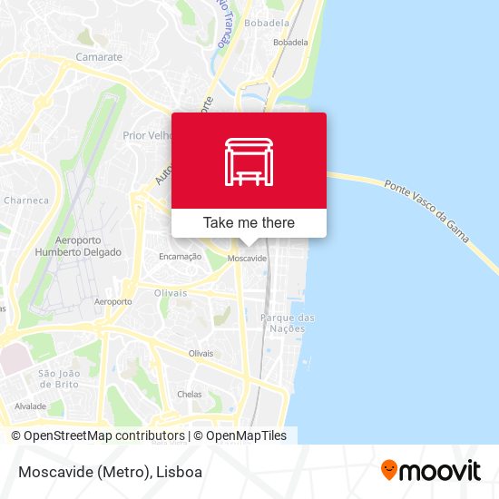 Moscavide (Metro) mapa