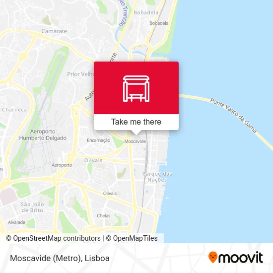 Moscavide (Metro) map