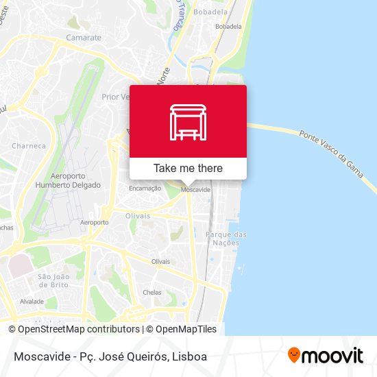 Moscavide - Pç. José Queirós mapa
