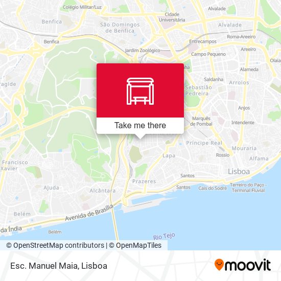 Esc. Manuel Maia mapa