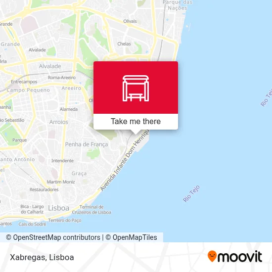 Xabregas map