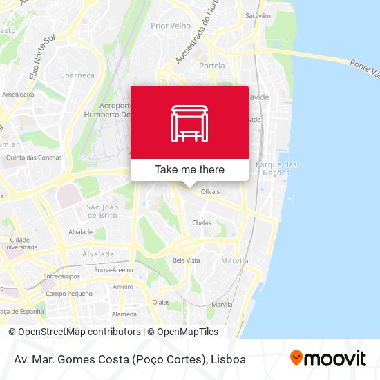 Av. Mar. Gomes Costa (Poço Cortes) mapa
