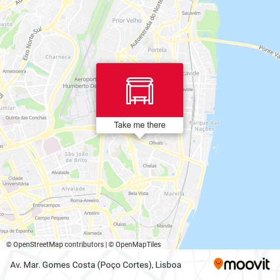 Av. Mar. Gomes Costa (Poço Cortes) mapa