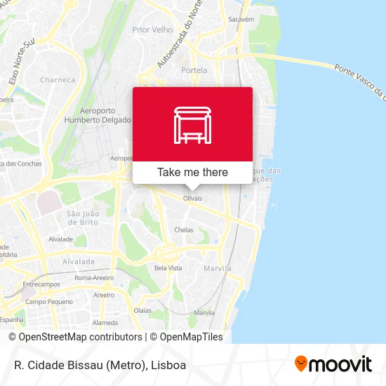 R. Cidade Bissau (Metro) map