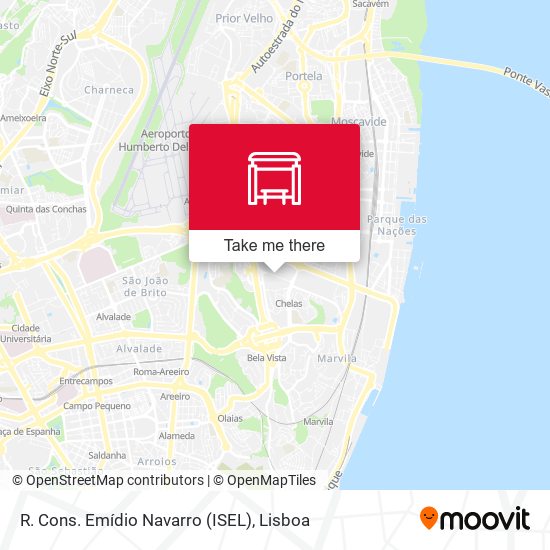 R. Cons. Emídio Navarro (ISEL) mapa