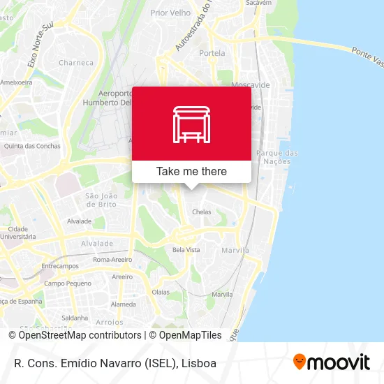 R. Cons. Emídio Navarro (ISEL) map