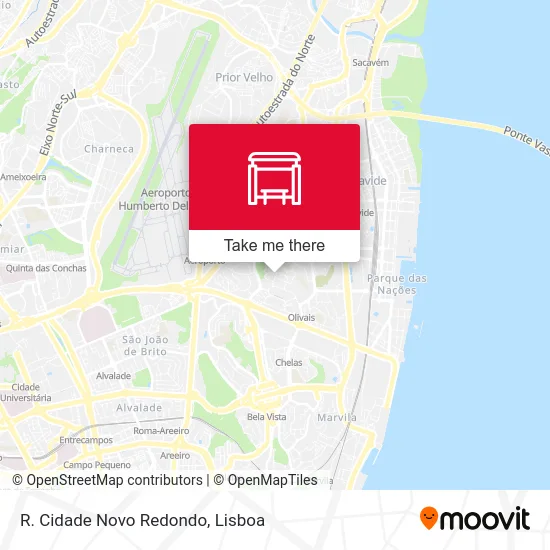 R. Cidade Novo Redondo map